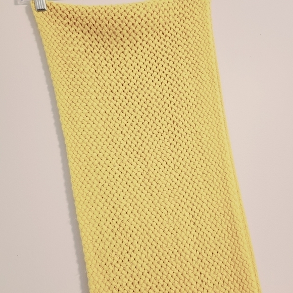 Divided H&M | Women's Mustard Color Weaved Scarf With Tassels (One Size) - Picture 7 of 10